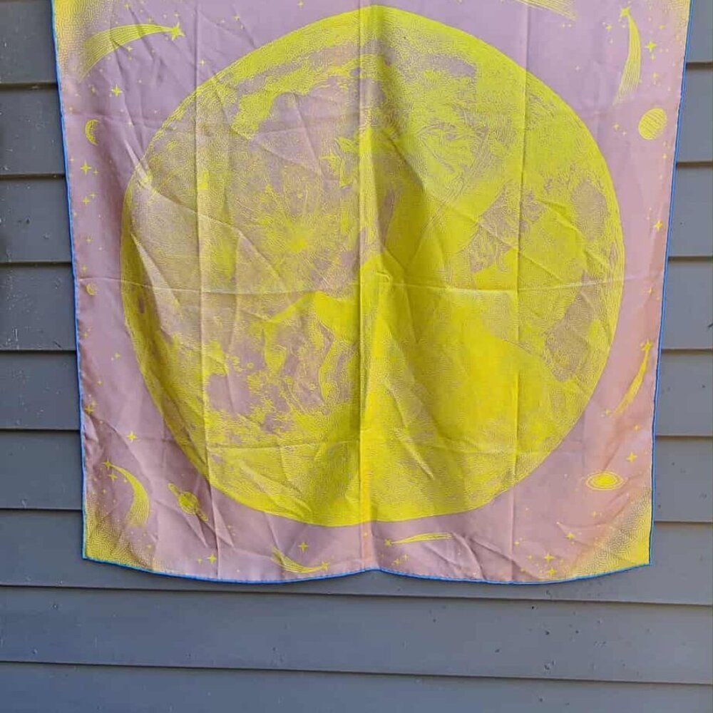 Moon Horse Scarf Yellow/Pink Blue - Picture 10 of 11